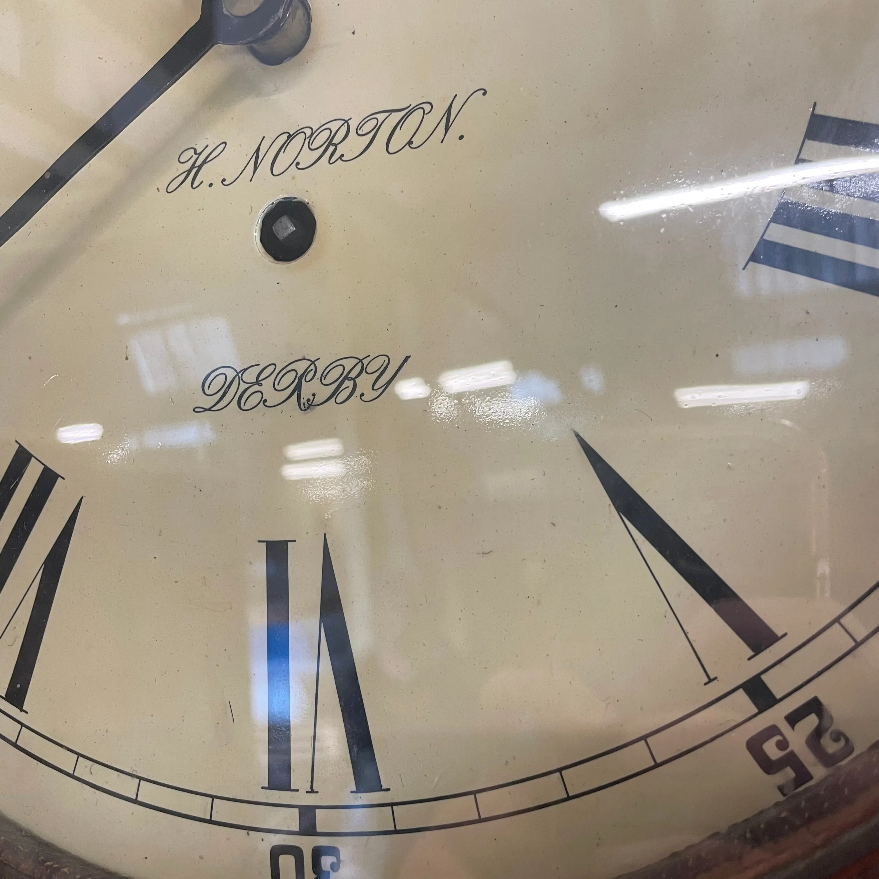 Antique Vintage H. Norton Of Derby Non Chiming Grandfather Clock