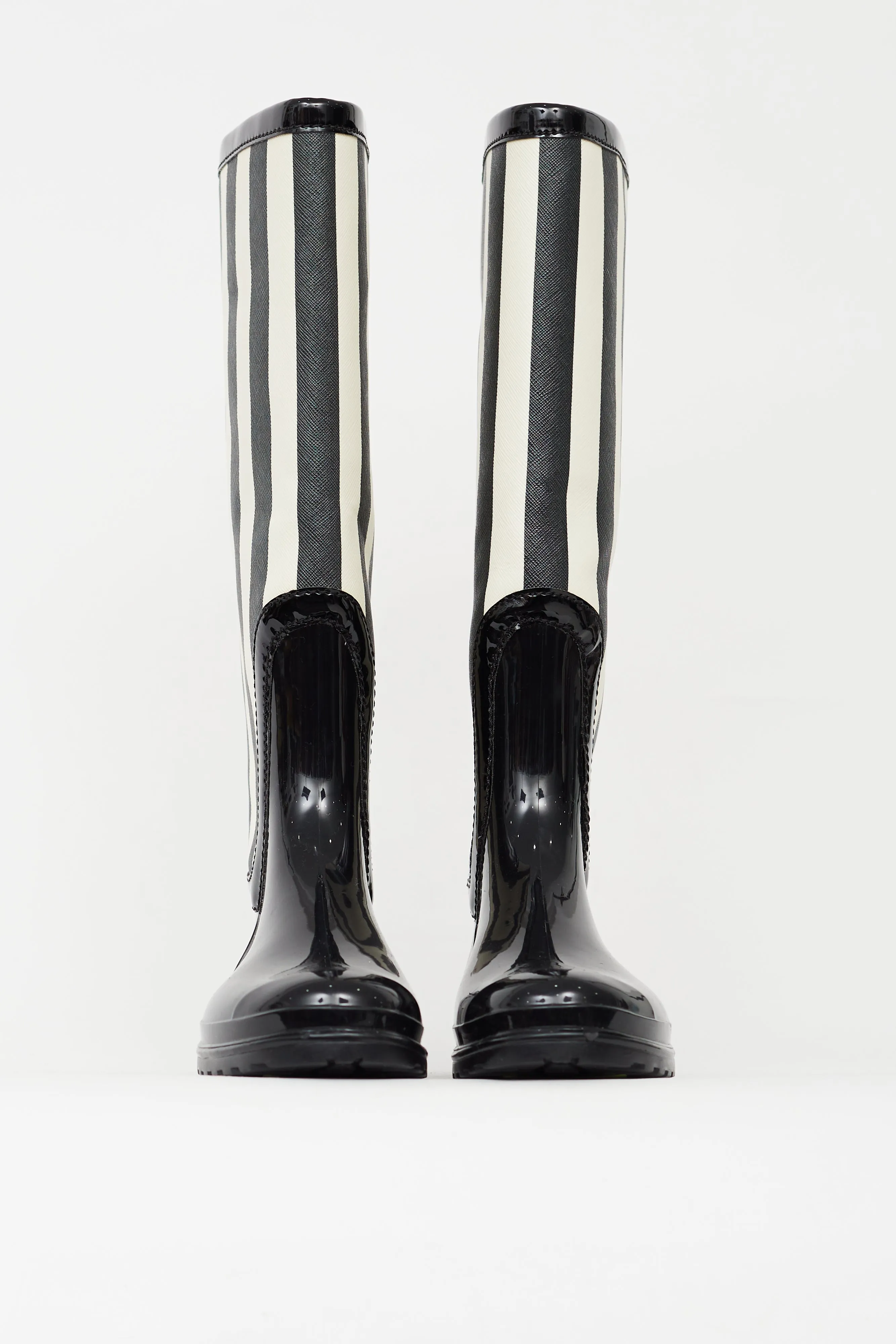Black & White Rubber Boot