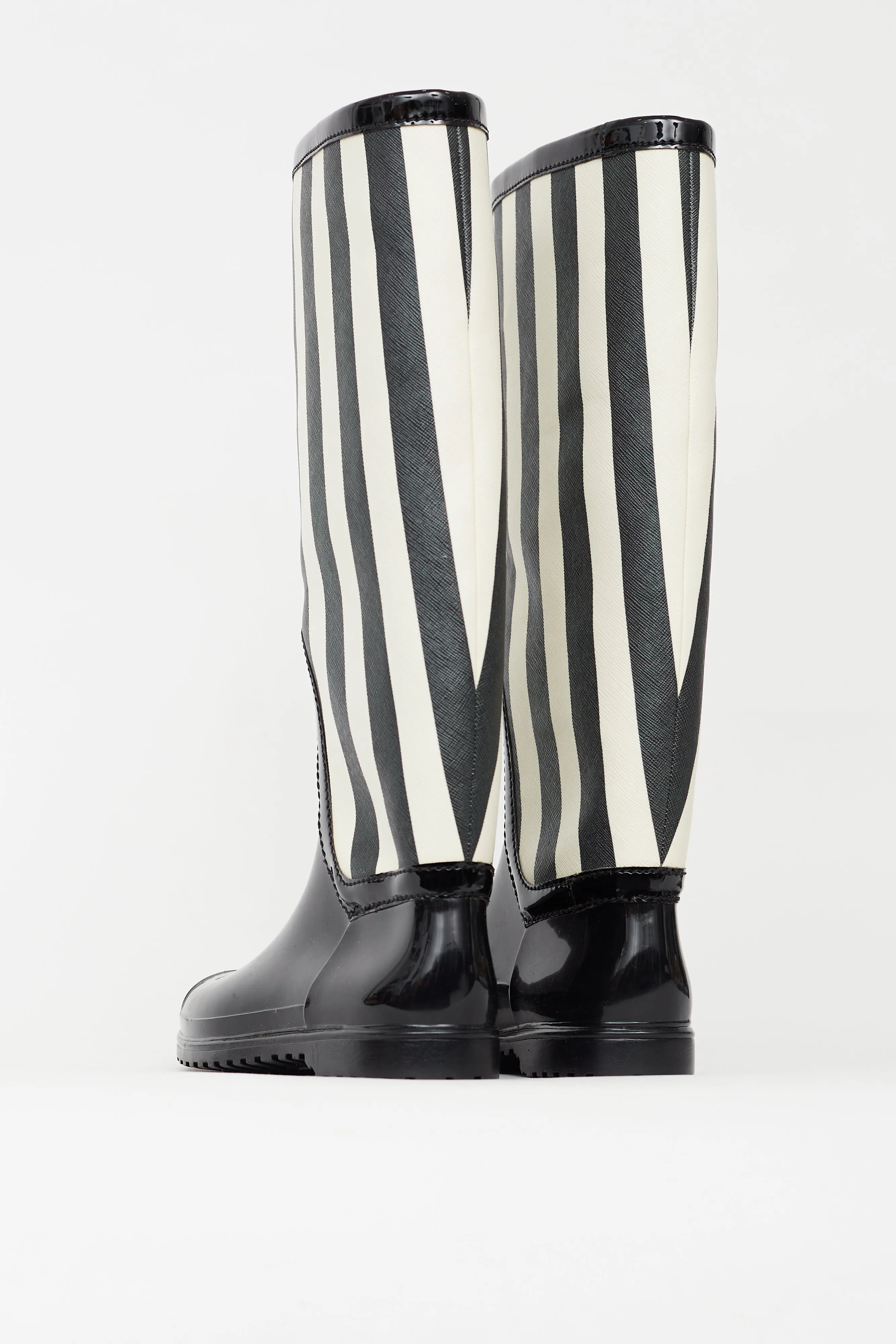 Black & White Rubber Boot