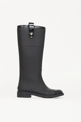 Black Edith Rubber Boot