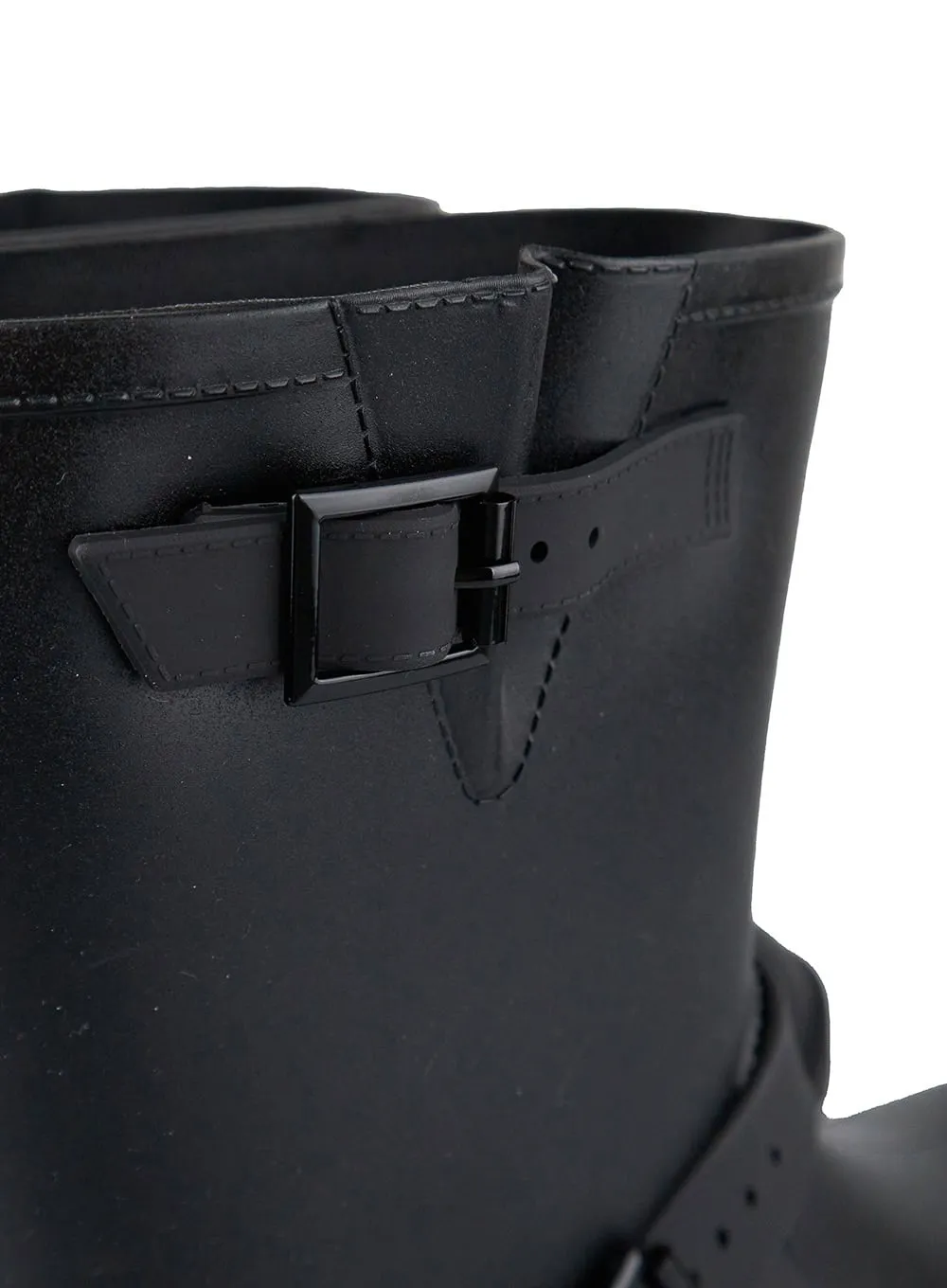 Buckle Rubber Midi Boots OL411