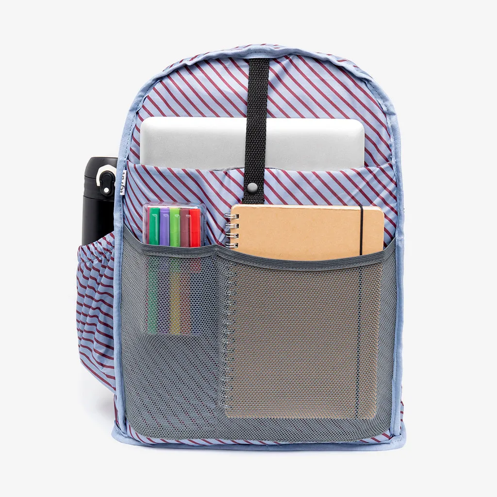 Capsule Backpack Stripes Black