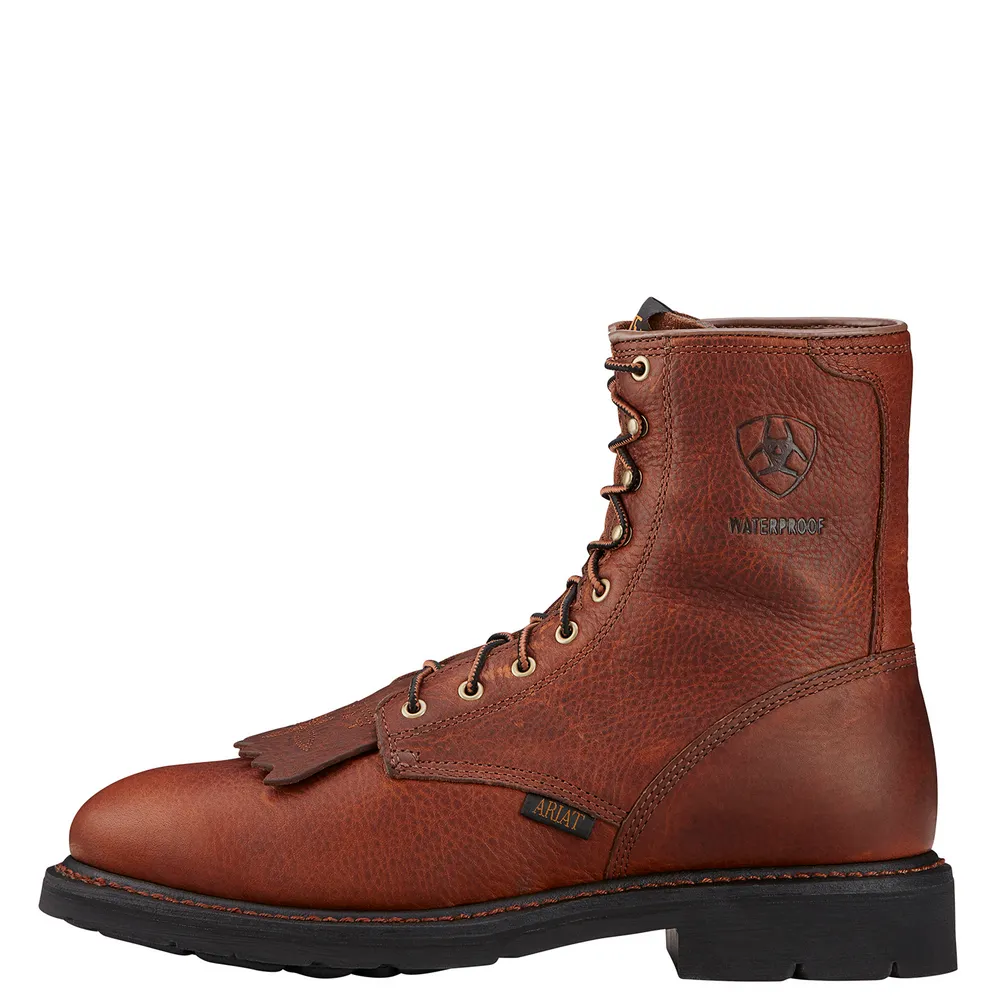 CASCADE 8-INCH WATERPROOF WORK BOOT - 200-Brown | Ariat 10002397