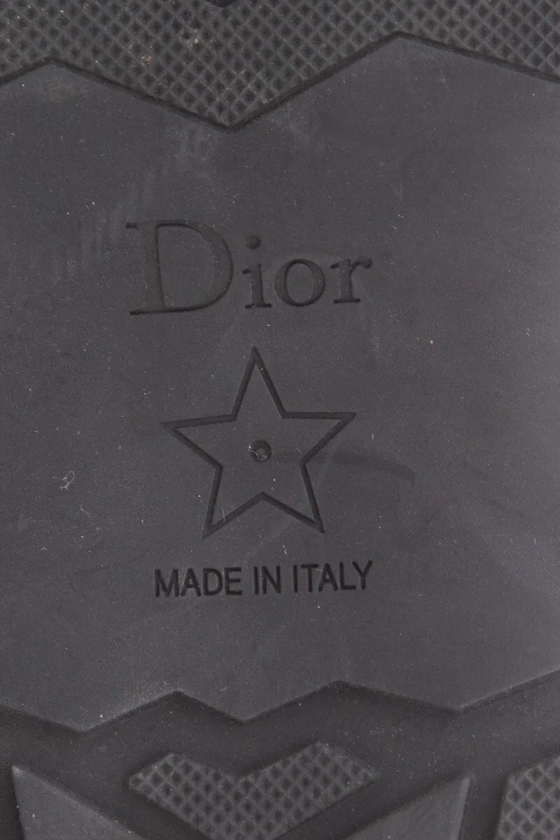 Christian Dior Ground Black Rubber Boots SZ 38
