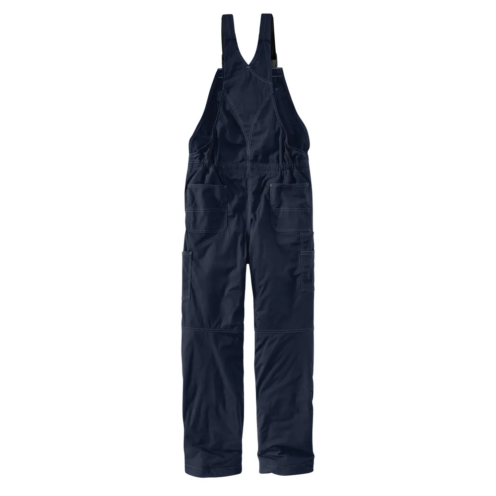FR QUICK DUCK LINED BIB OVERALL - 410-Dark Navy | Carhartt 102691