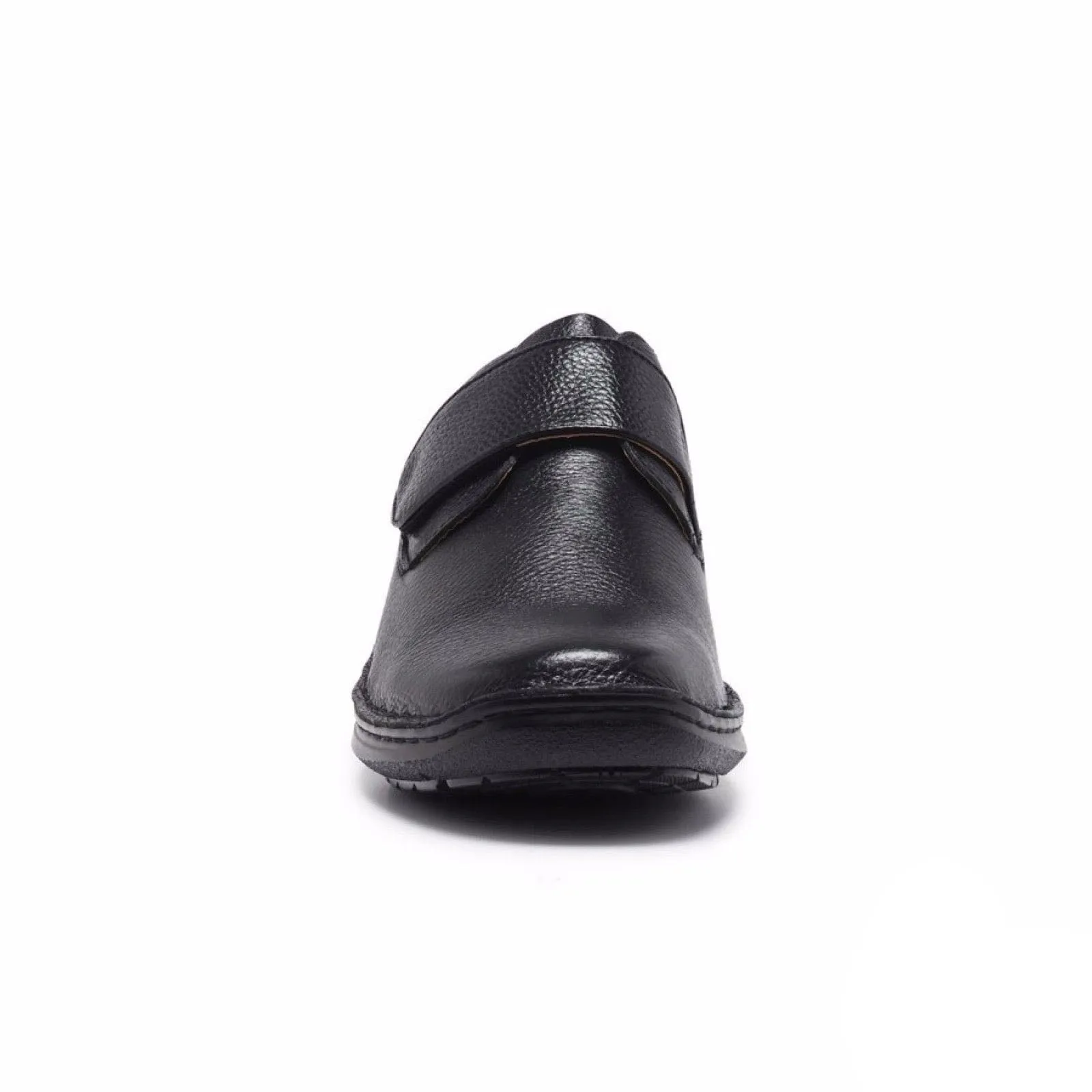 HUSH PUPPIES BLOKE Leather Shoes Slip On Extra Wide Work All Day Comfort