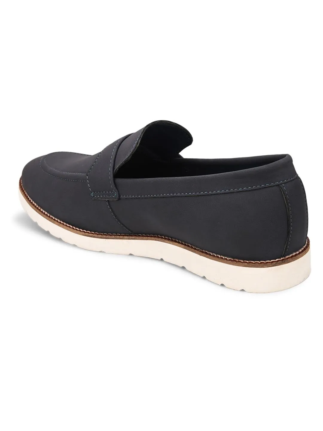 Hydes N Hues Men Blue Slip-On Casual Shoes