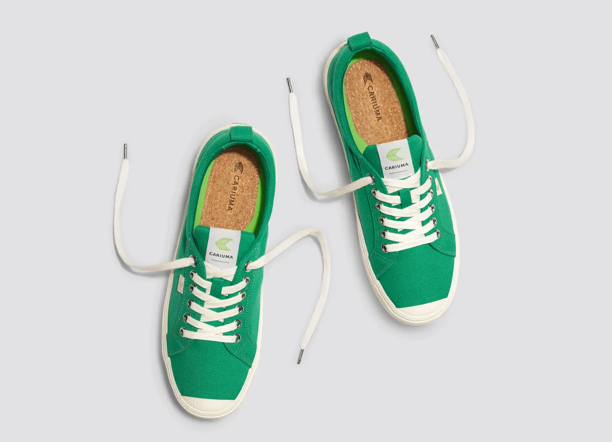 OCA Low Canvas Sneaker in Green
