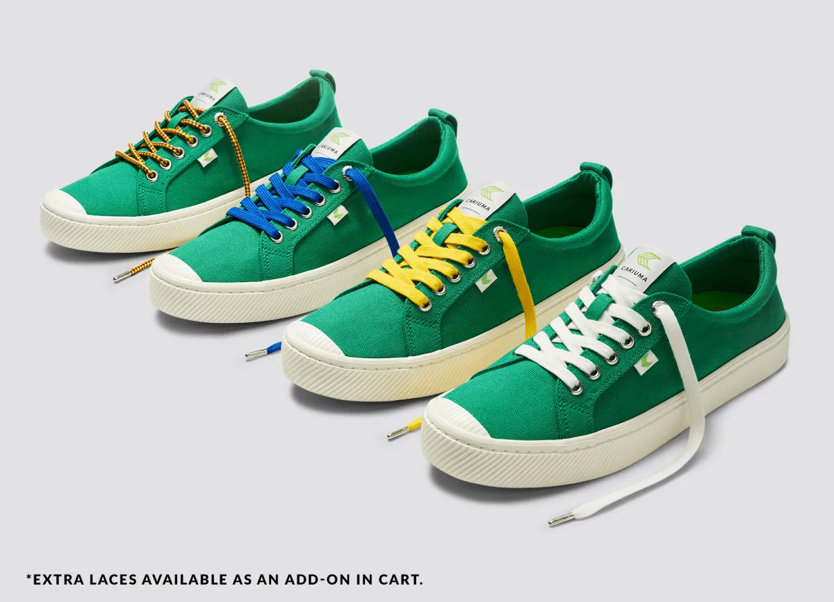 OCA Low Canvas Sneaker in Green