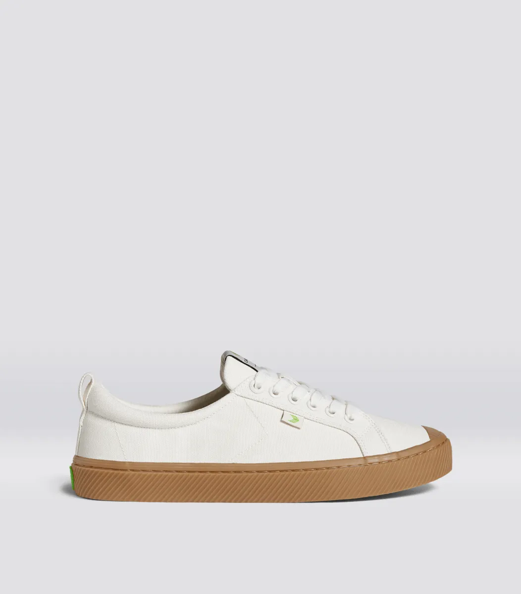 OCA Low Canvas Sneaker in Gum Off-White