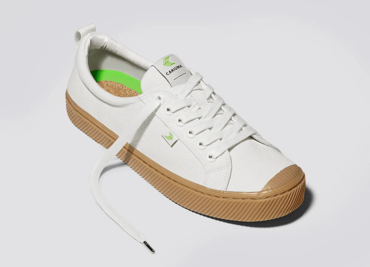 OCA Low Canvas Sneaker in Gum Off-White