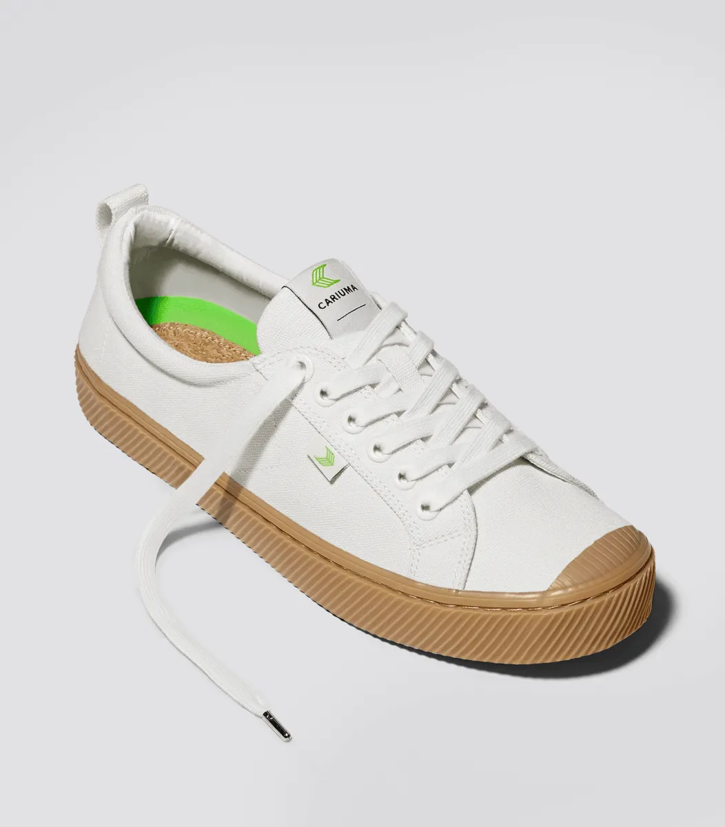 OCA Low Canvas Sneaker in Gum Off-White