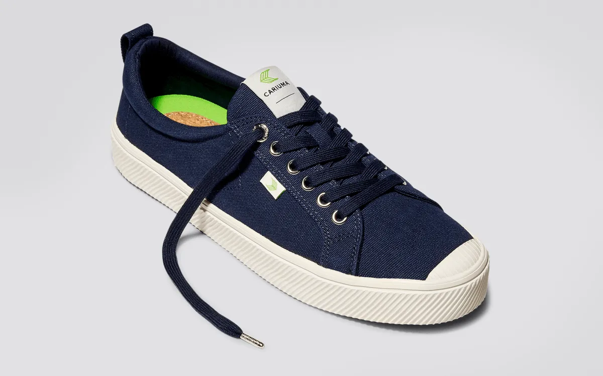 OCA Low Canvas Sneaker in Navy
