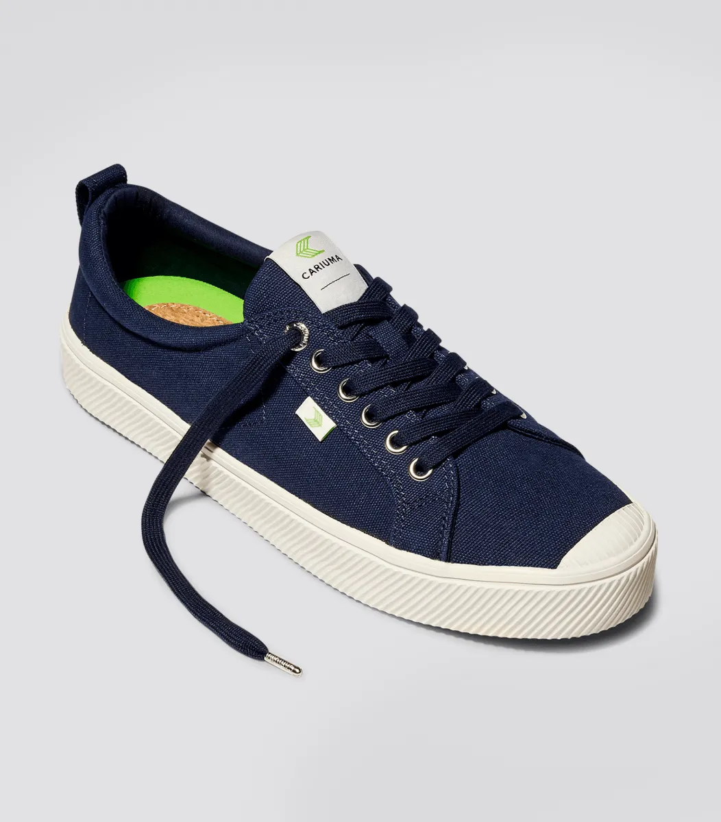 OCA Low Canvas Sneaker in Navy