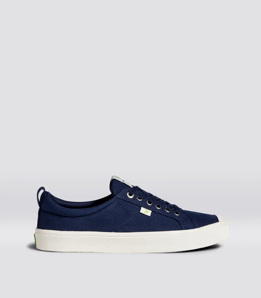 OCA Low Canvas Sneaker in Navy