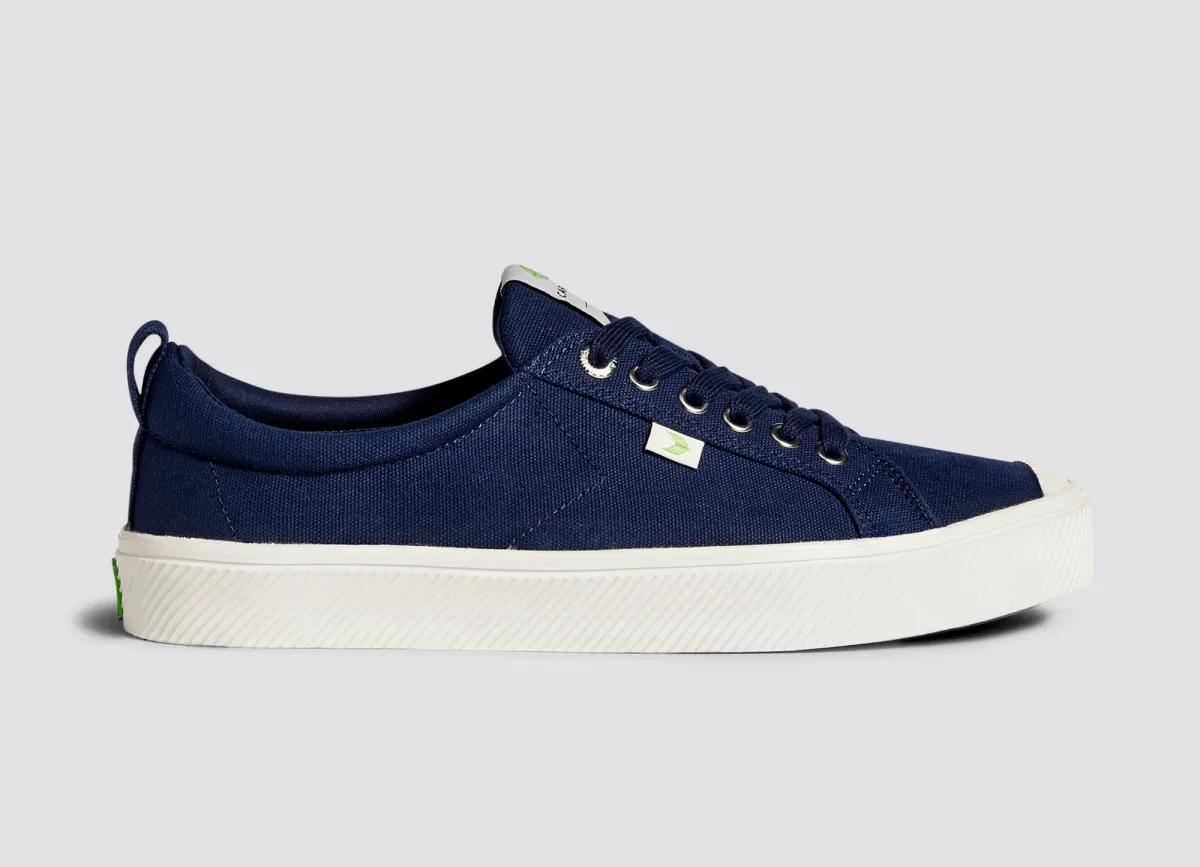 OCA Low Canvas Sneaker in Navy