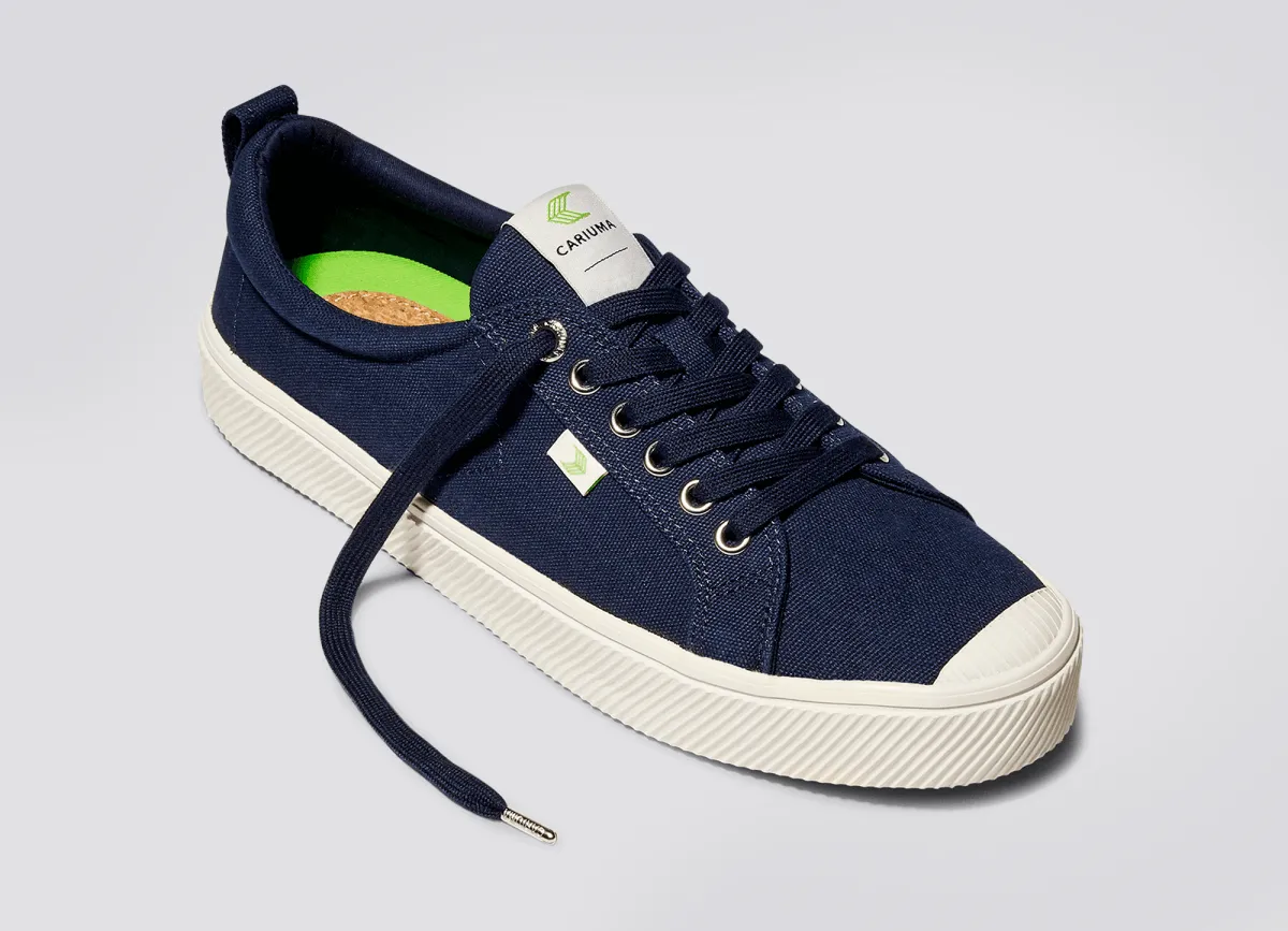 OCA Low Canvas Sneaker in Navy