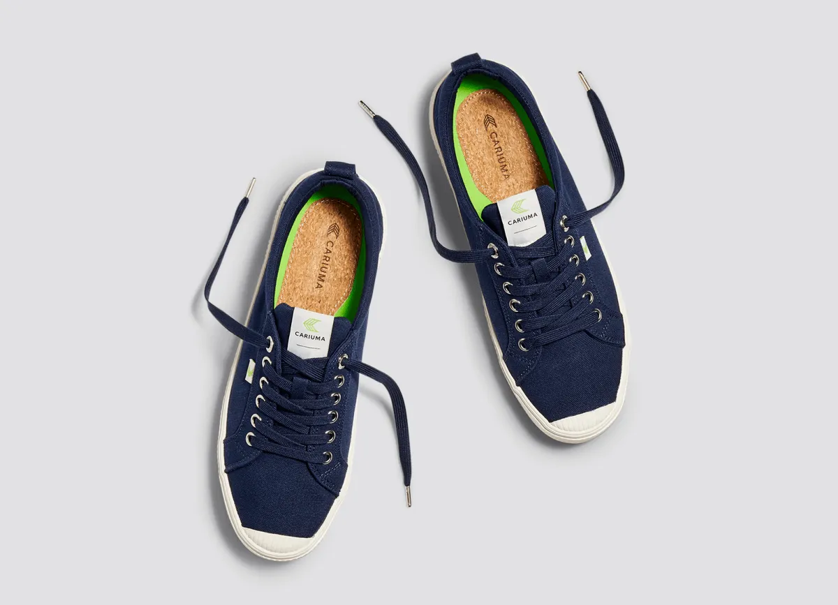OCA Low Canvas Sneaker in Navy