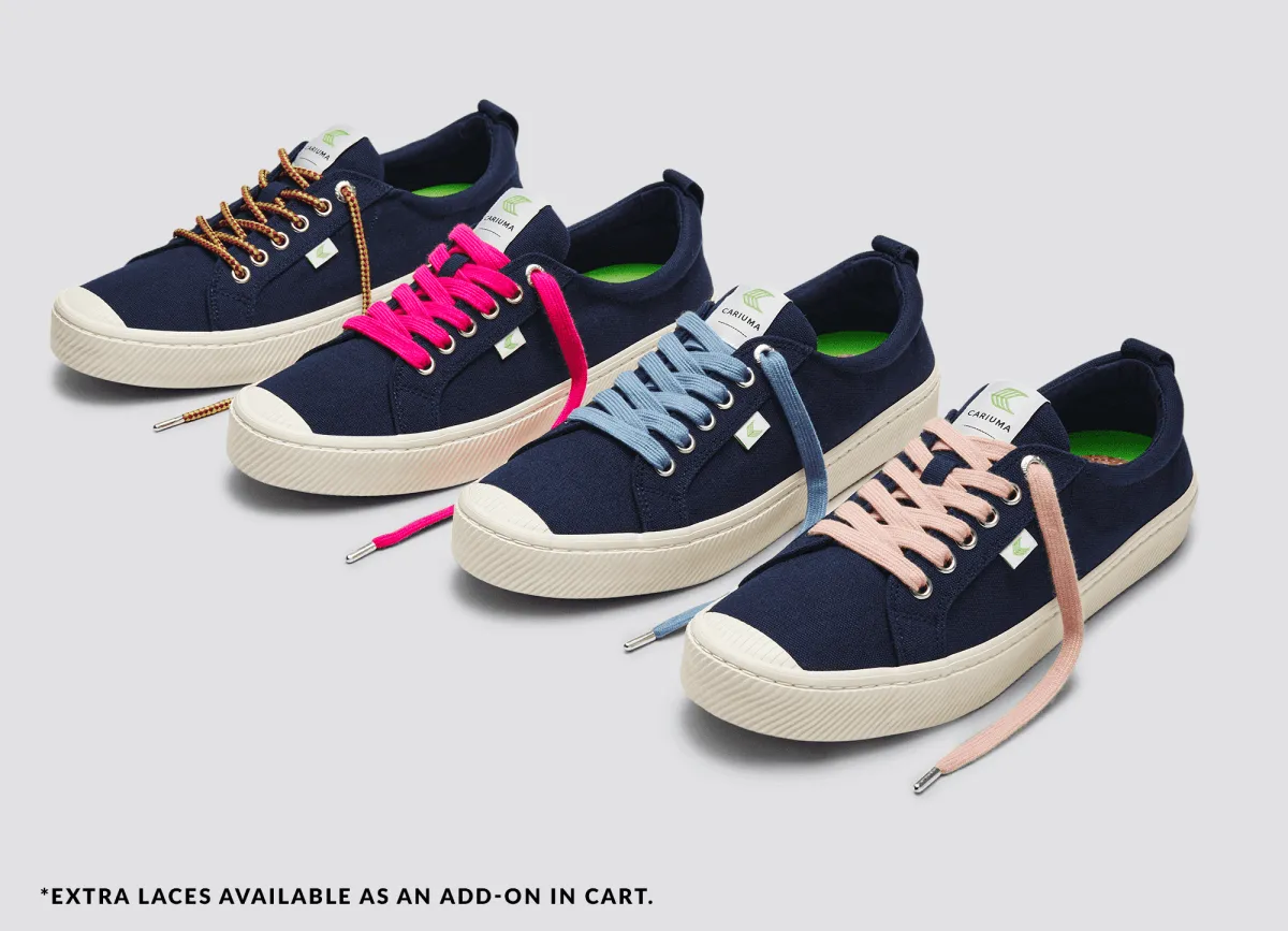OCA Low Canvas Sneaker in Navy