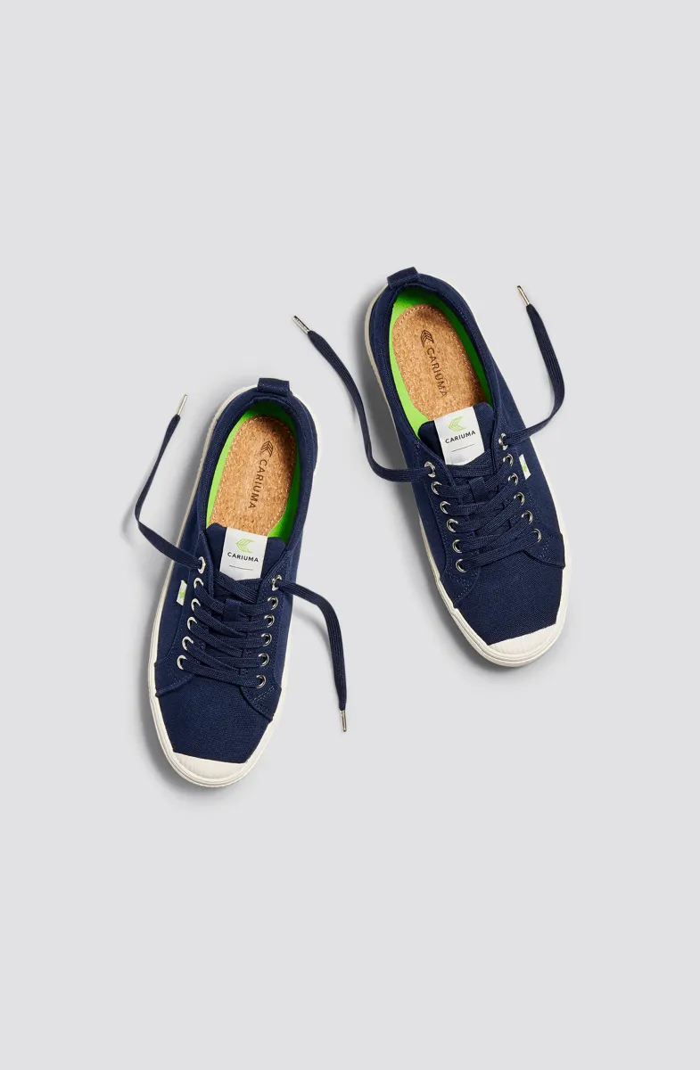 OCA Low Canvas Sneaker in Navy