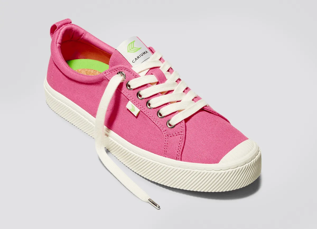 OCA Low Canvas Sneaker in Pink Lemonade