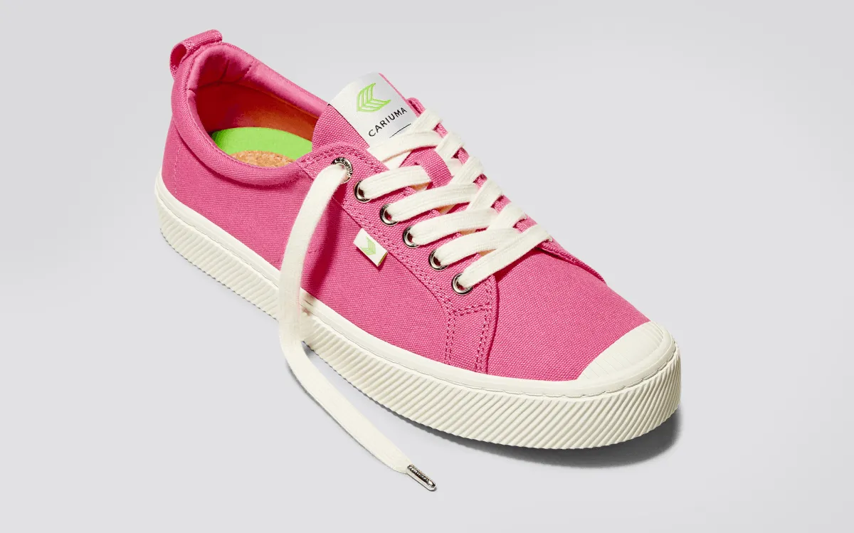 OCA Low Canvas Sneaker in Pink Lemonade